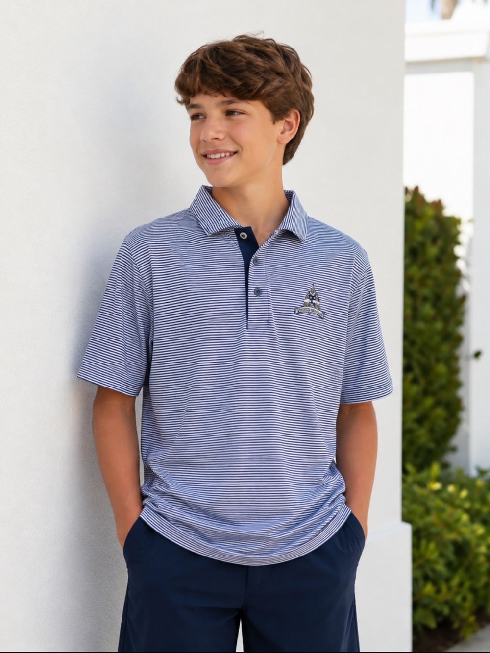 Greyson- youth golf polo from Congressional Golf course